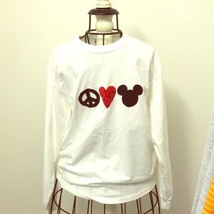 Peace, Love, Mickey Mouse T-Shirt